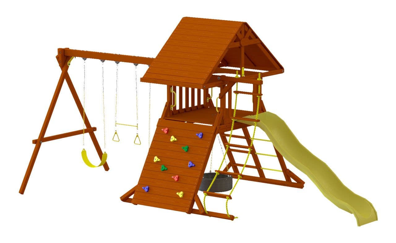 Toucan Playcenter w/ Wood Roof & Multi-Color Option